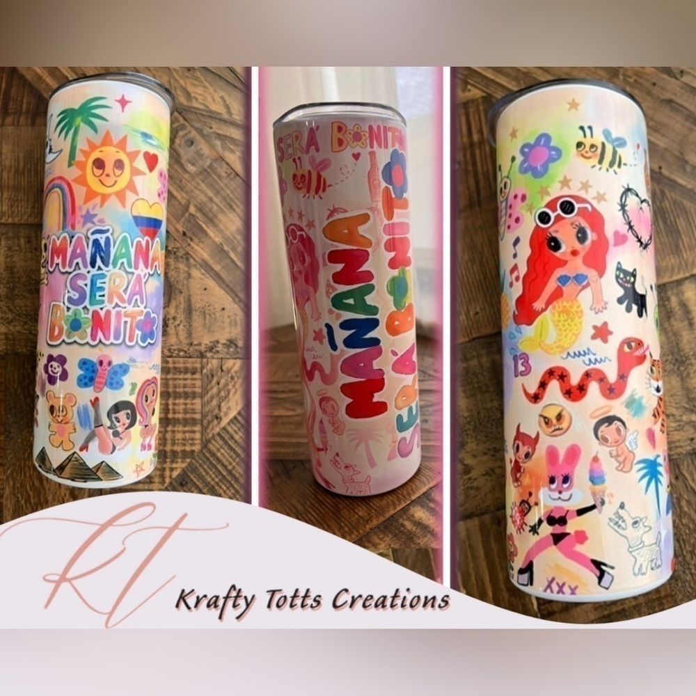 20oz Mañana será bonito Karol G Tumbler
